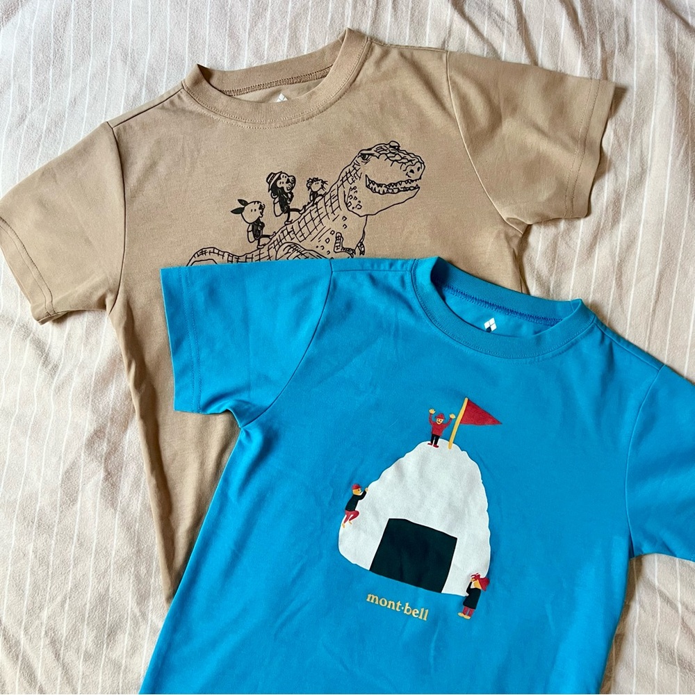 montbell kids t-shirts size 120